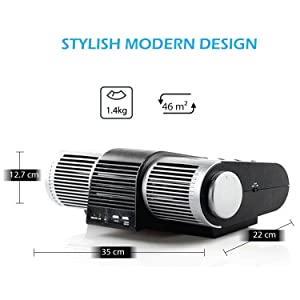 HF210UV xj2100 hepa uv Air Purifier Ioniser negative ion generator virus bacteria pollen allergies