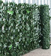True Products Artificial Ivy Hedge Two Colour Leaf Privacy Screening Garden Fence 1m high x 3m long