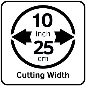 25cm cutting width