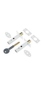 yale door bolt and key pack