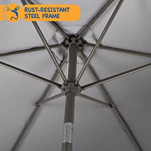 rust resistant parasol