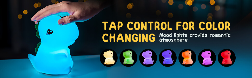 cute night light kawaii night light dinosaur night light kids night light baby night light