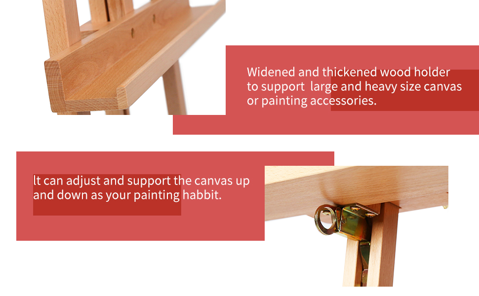 Large A Frame Display Easel for Wedding Sign,Solid Beechwood Artist Painting Easel