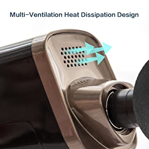 Heat dissipation of massage gun 