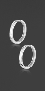 Silver Sleeper Hoops 20mm