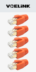 VCE 10 Pack Shielded CAT7 RJ45 Connector