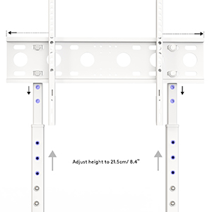 Floor TV Stand Tall Corner TV Stands for Most TVs up to 65 Inch