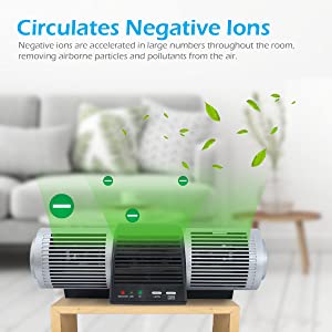 heaven fresh hepa uv Air Purifier Ioniser negative ion generator virus bacteria pollen allergies