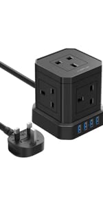 cube extension lead 5 way