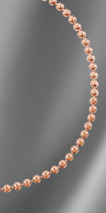 Amberta Unisex 14K Rose Gold Plated on 925 Sterling Silver Chain Bracelet