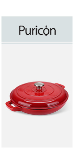 Enameled Cast Iron Shallow Casserole
