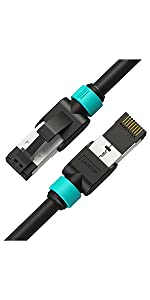 Cat 7 connector adapter plug lan ethernet snagless fluke test rj45 5 7 8 poe+ 10 g 40 cable patch