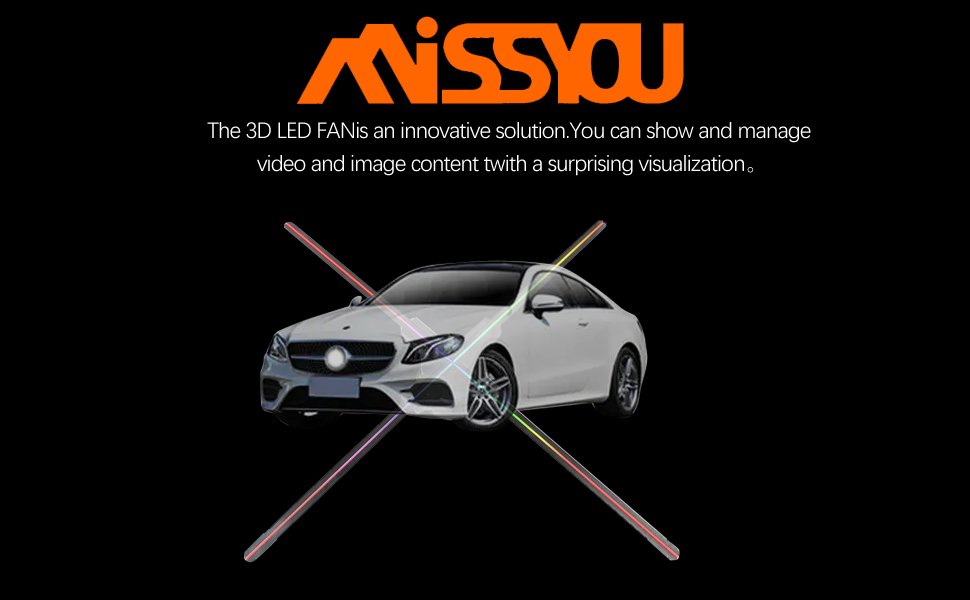 17.7 inches 3D hologram fan