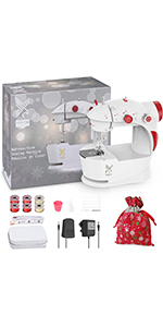 Mini Sewing Machine with DIY Bag Material