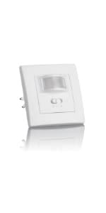Motion detector indoor LED wall mounting IR sensor programmable flush mounted sockets 60mm 9m/160°