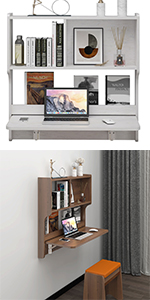 floating desk for wall