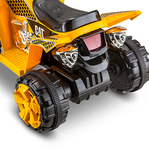 Kid Trax CAT ATV Electric Ride On Toy, Power Trax Wheels with Rubber Grip