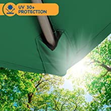 2.7m green parasol patio garden umbrella