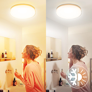 LE LampUX Smart Ceiling Light, White and Coloured