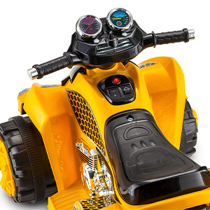 Kid Trax CAT ATV Electric Ride On Toy, Handlebars