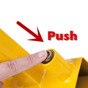 Adjust to the appropriate hole, push the lock cylinder, done!