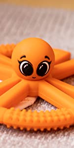 Teething Toy in Orange