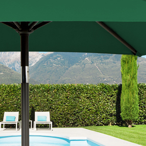 garden umbrella green