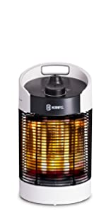 infrared patio heater electric free standing portable under table top waterproof garden halogen
