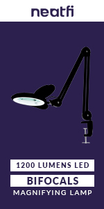 LED Magnifying or LED Lamp Floor Stand with 6 Wheels Rolling Base