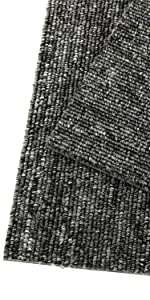 Dark grey carpet tiles