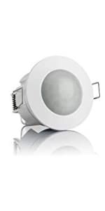 Motion detector indoor flush mounted ceiling mounting programmable infrared sensor 6m 360° LED