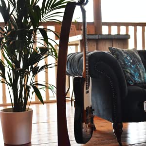 living room home guitar stand husband present boyfriend son electric guitar acoustic guitar