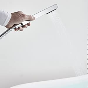 Freestanding Bathtub Faucet with Hand Shower