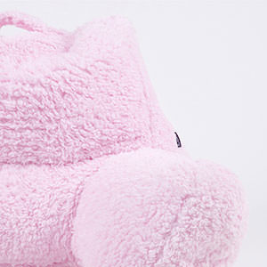 Teddy bear fleece reading support recovery pillow filled cushion