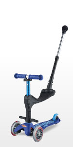Mini Micro 3in1 Deluxe Push Along Scooter
