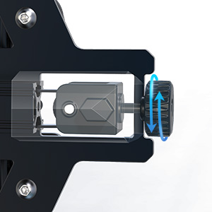 Knob-type X and Y-axis tensioner