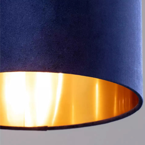 Navy Blue Lampshade