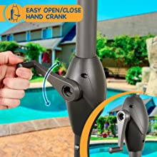 easy set up parasol umbrella
