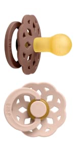 Bibs pacifier, Boheme, Round nipple, natural rubber, danish design