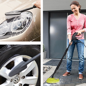 pressure washer with brush