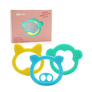 silicone baby teether toys