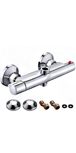 Chrome Thermostatic Bath Shower Mixer