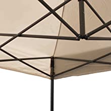 Gazebo pop up mechanism