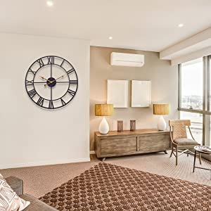 Metal clock