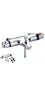 Chrome Thermostatic Bath Shower Mixer