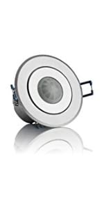 Motion detector indoor flush mounted ceiling mounting programmable infrared sensor 6m 360° LED