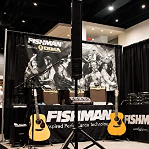 Fishman booth at a tradeshow