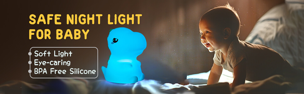 cute night light kawaii night light dinosaur night light kids night light baby night light