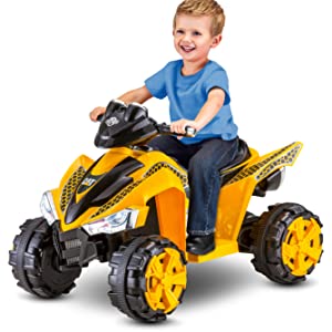 Kid Trax CAT ATV Electric Ride On Toy, One Rider