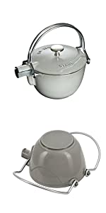 Staub cast iron teapot grey